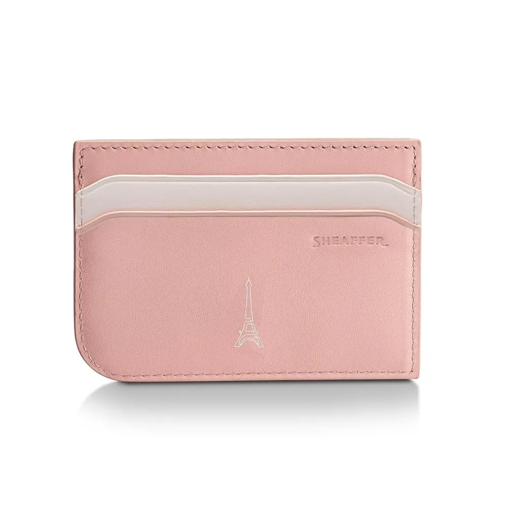 Комплект Sheaffer Sentinel x Emily in Paris - Pink Matte, химикалка и калъф за карти и документи - 7