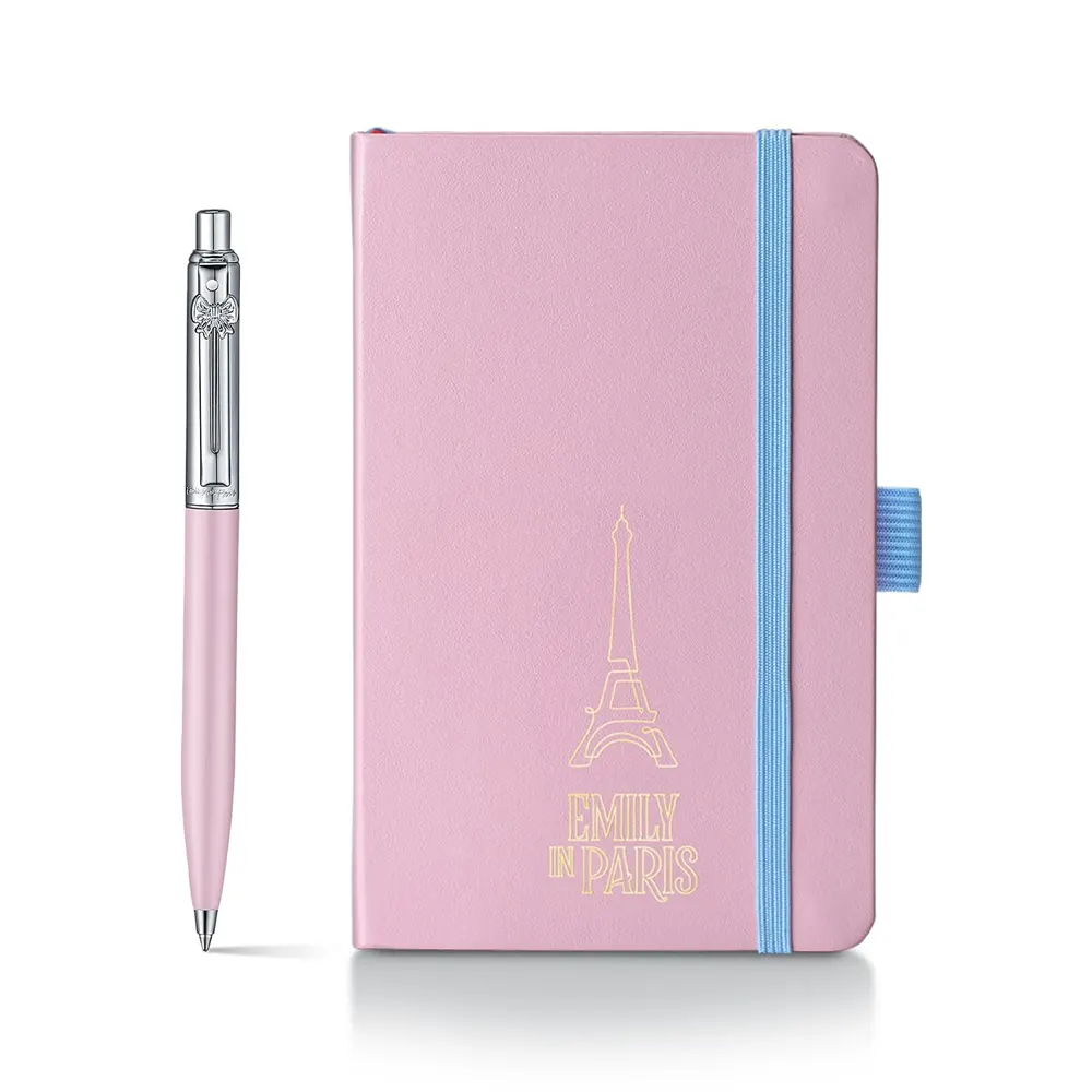 Комплект Sheaffer Sentinel x Emily in Paris - Pink Matte, химикалка и тефтер А6 - 2
