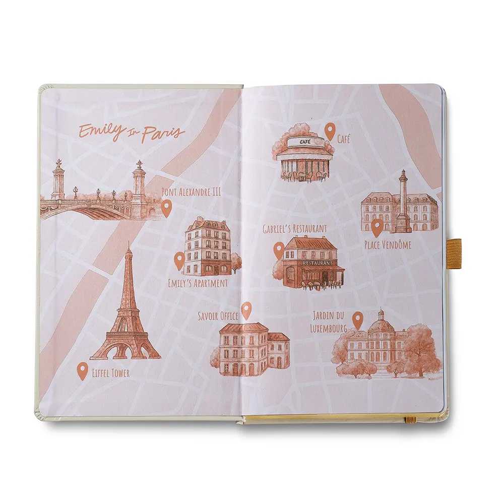 Тефтер Sheaffer - Emily in Paris, А5, линиран, бежов - 5