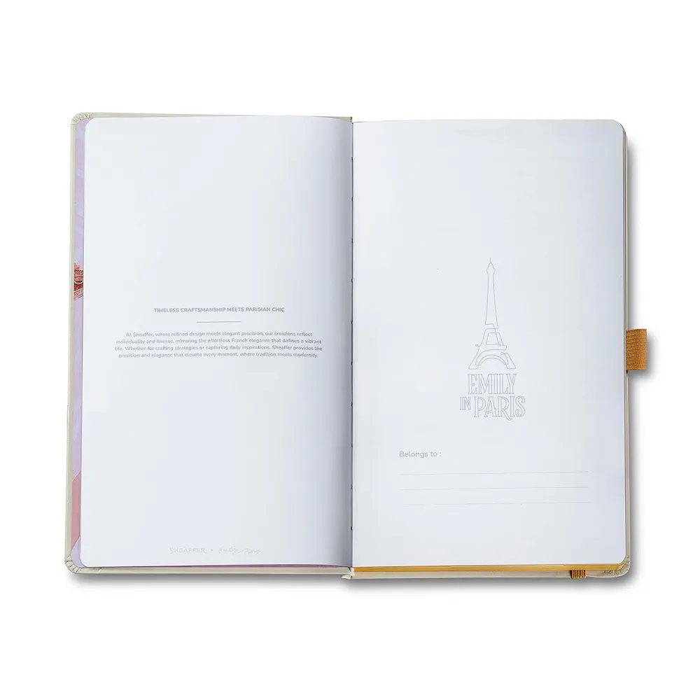 Тефтер Sheaffer - Emily in Paris, А5, линиран, бежов - 6
