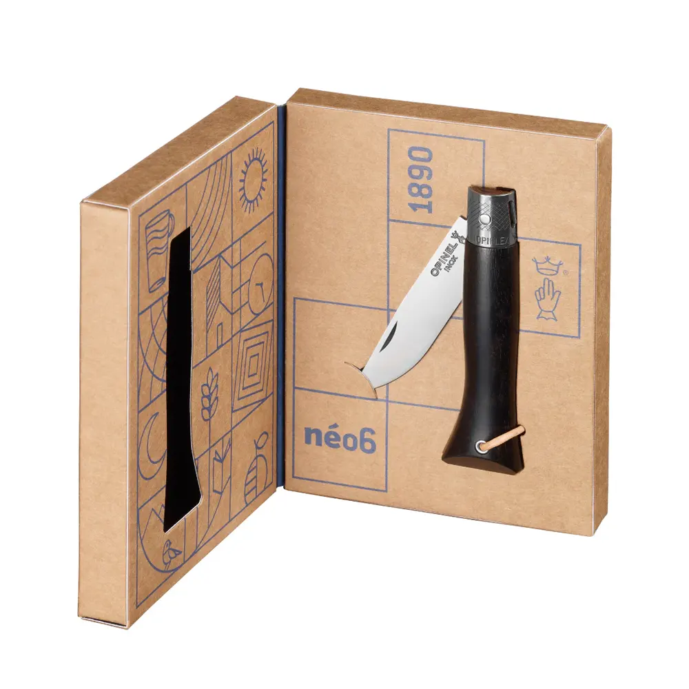 Сгъваем нож Opinel - néo6, острие 7 см, дръжка от абанос - 5
