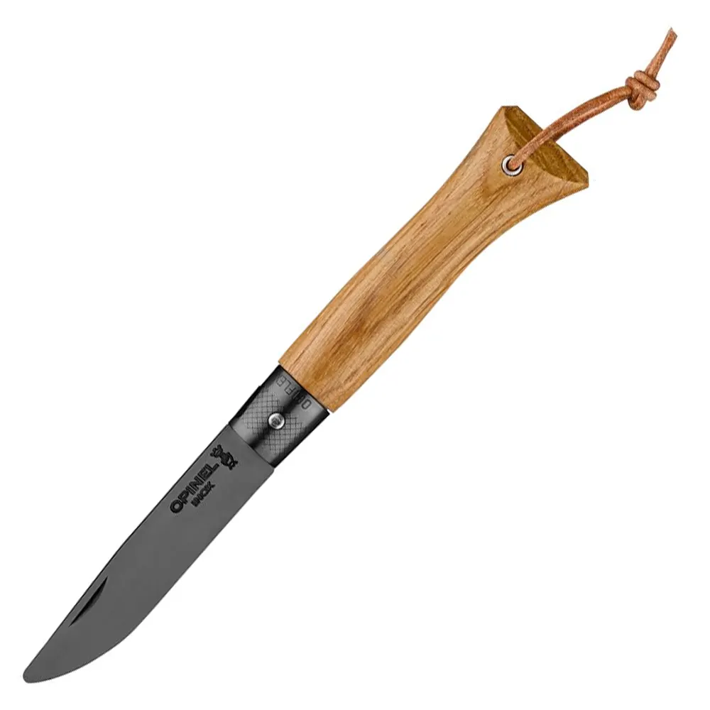 Сгъваем нож Opinel - néo6, острие 7 см, черно острие, дръжка от дъб
