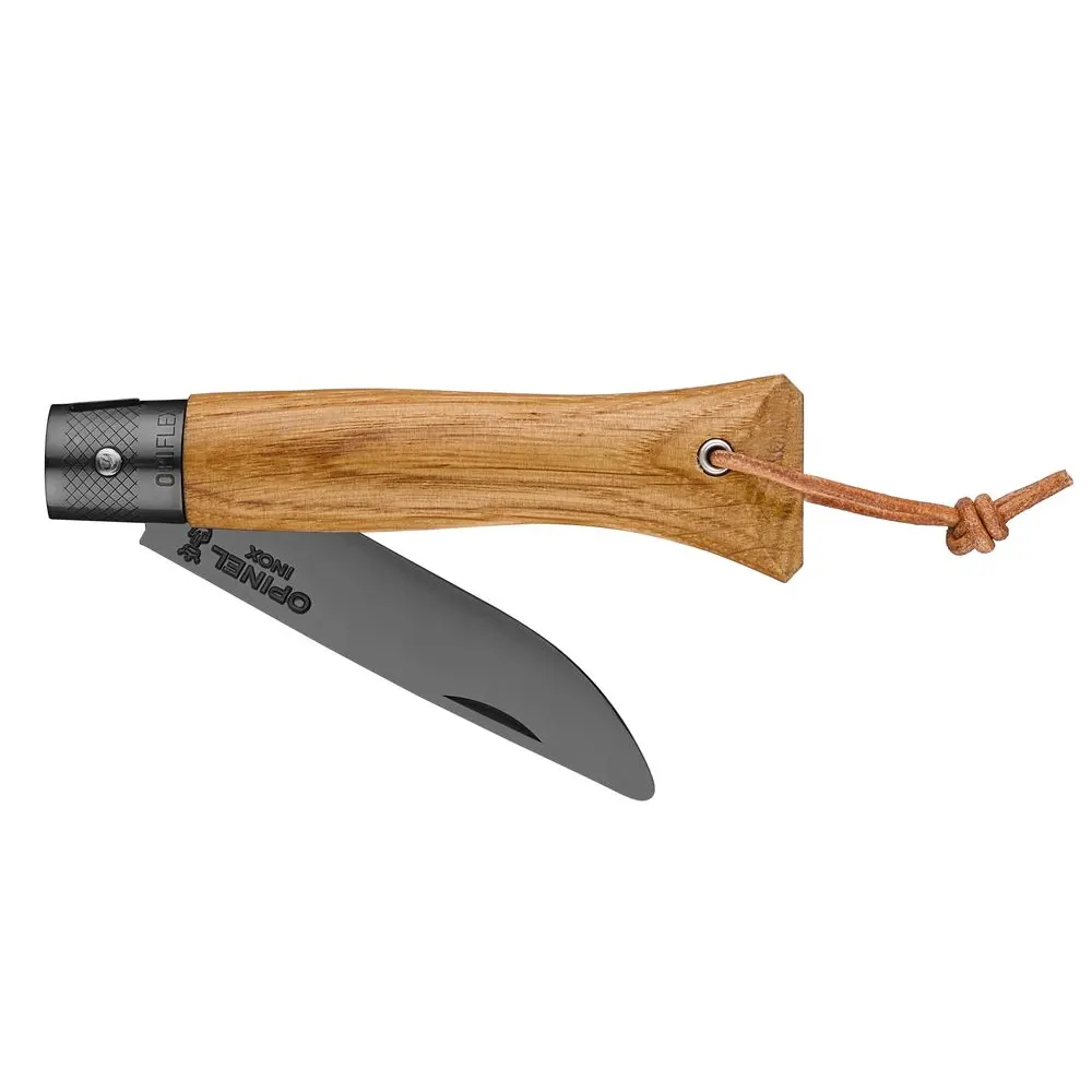 Сгъваем нож Opinel - néo6, острие 7 см, черно острие, дръжка от дъб - 2