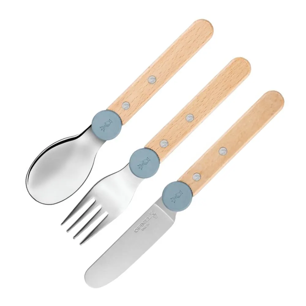 Комплект прибори за деца Opinel - Le Petit Gourmet Blue