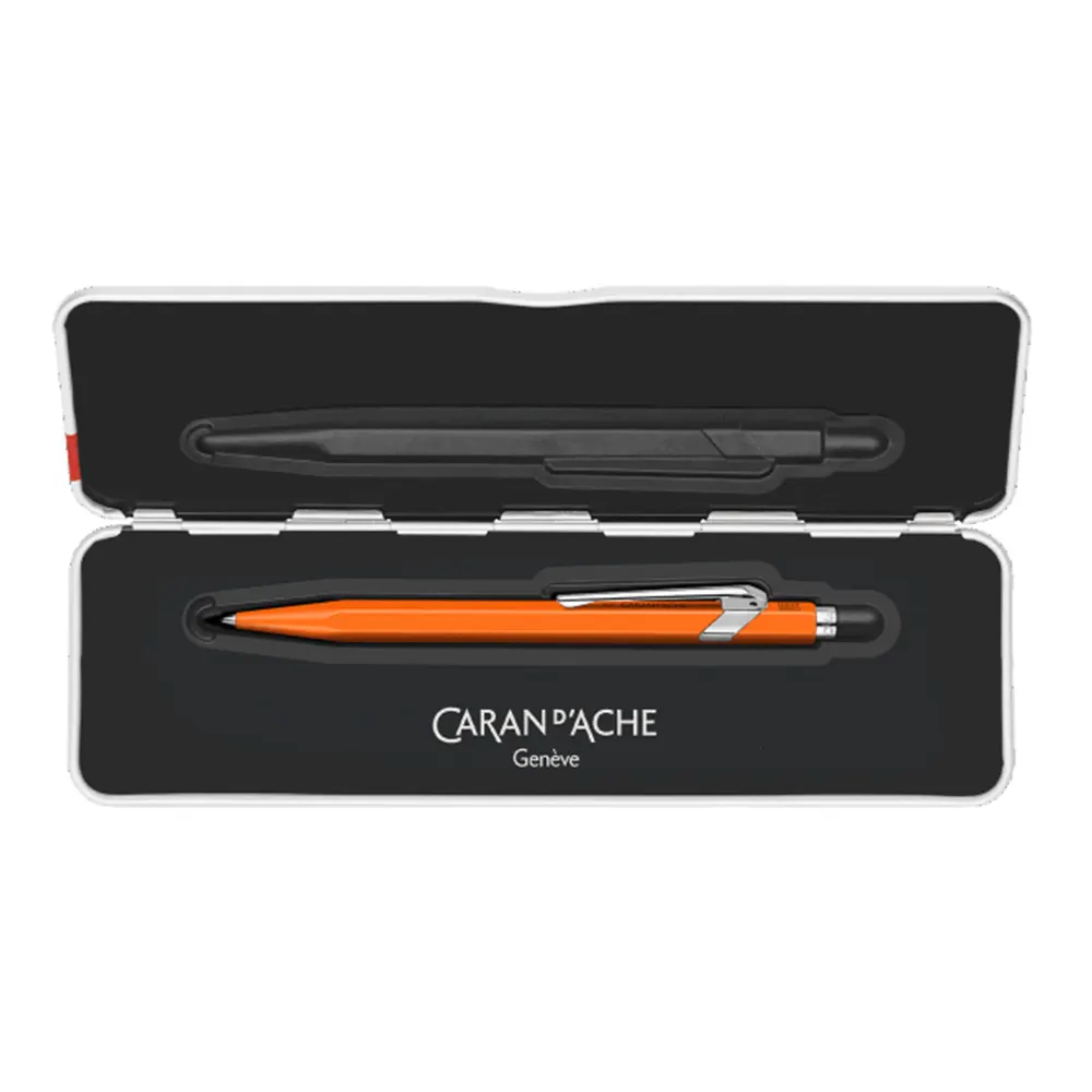 Химикалка Caran d'Ache - 849 Pop Line Collection, Fluorescent Orange - 3