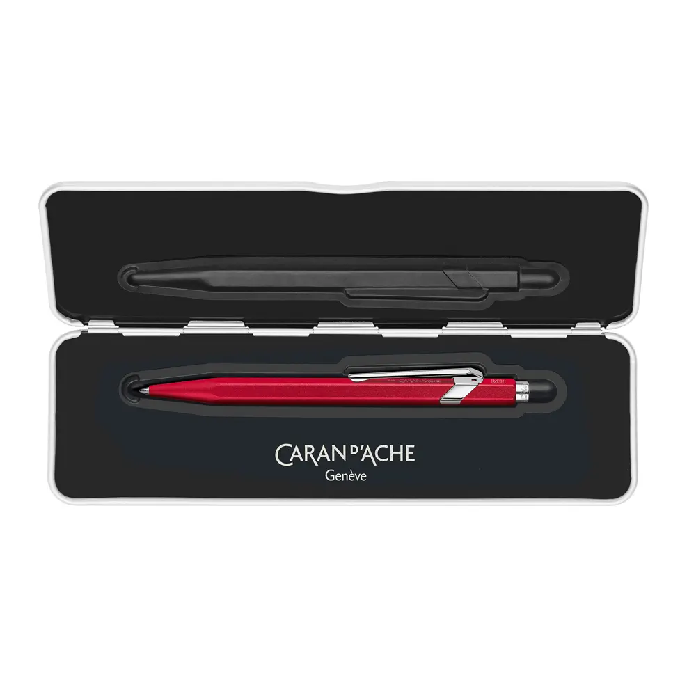 Химикалка Caran D'Ache 849 - Colormat-X, червена - 4