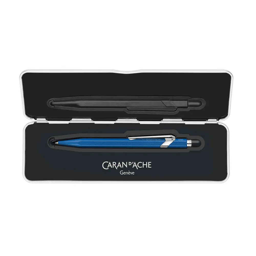 Химикалка Caran D'Ache 849 - Colormat-X, синя - 3