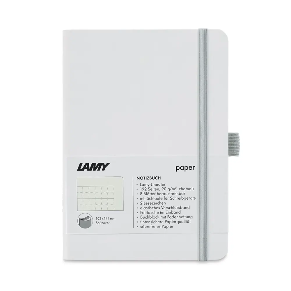 Тефтер Lamy, А5, меки корици, бял