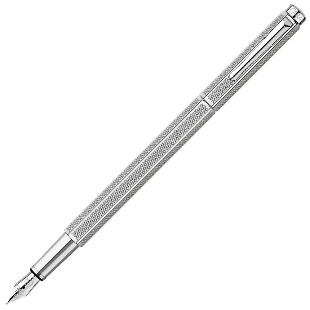 Писалка Caran d'Ache - Ecridor Retro Palladium, сребриста, F перо