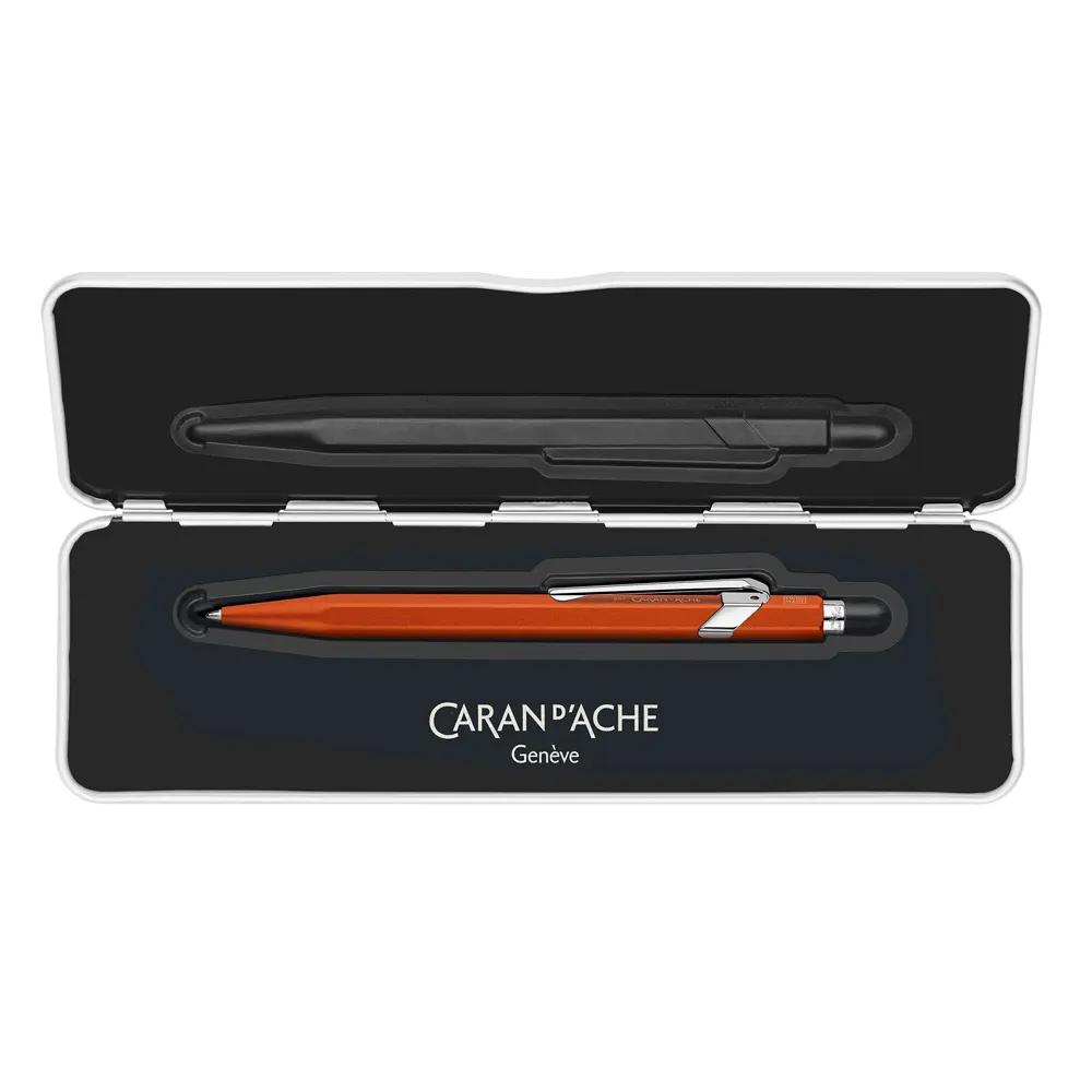 Химикалка Caran D'Ache 849 - Colormat-X, оранжева - 4