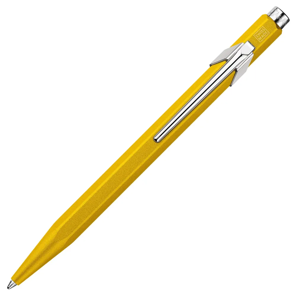Химикалка Caran D'Ache 849 - Colormat-X, жълта