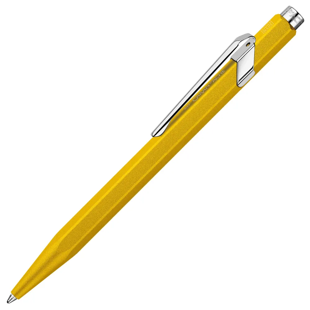 Химикалка Caran D'Ache 849 - Colormat-X, жълта - 2