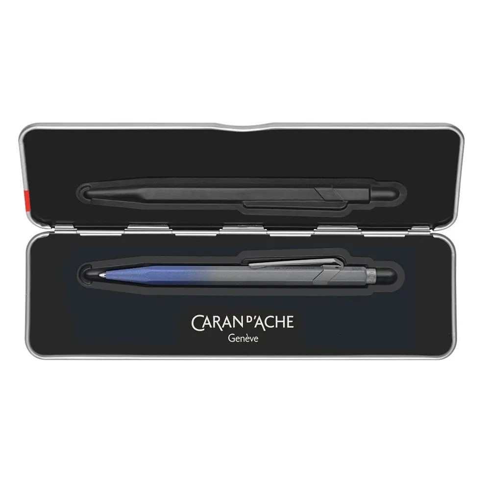 Химикалка Caran d'Ache 849 Claim Your Style Special Edition - Stormy Blue - 4