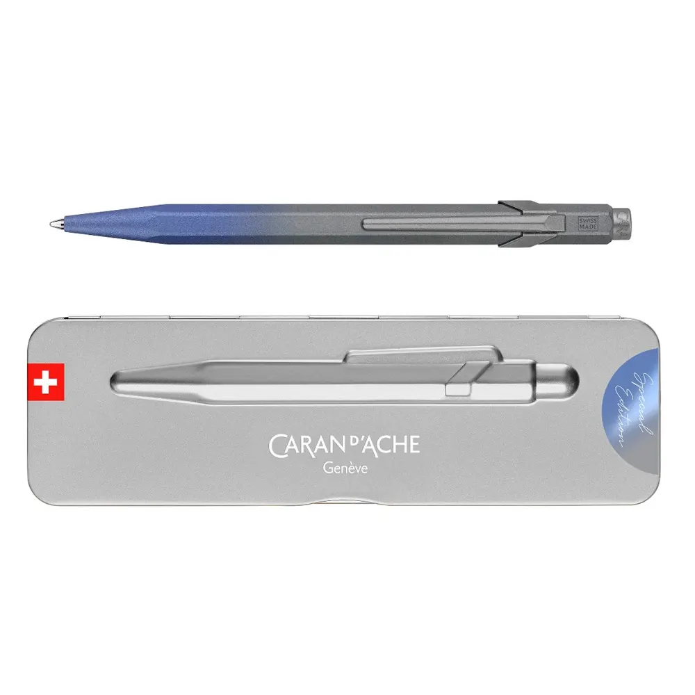 Химикалка Caran d'Ache 849 Claim Your Style Special Edition - Stormy Blue - 3