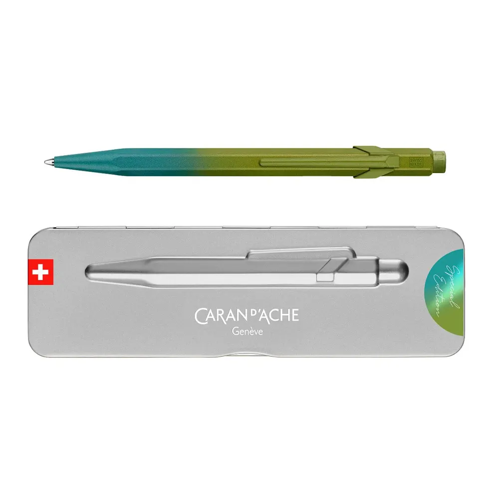 Химикалка Caran d'Ache 849 - Claim Your Style Special Edition, Green Arctic - 3