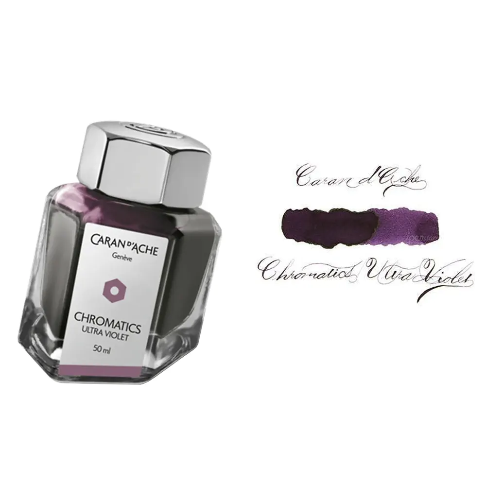 Мастилница Caran d`Ache - Chromatics, Ultraviolet, 50 мл