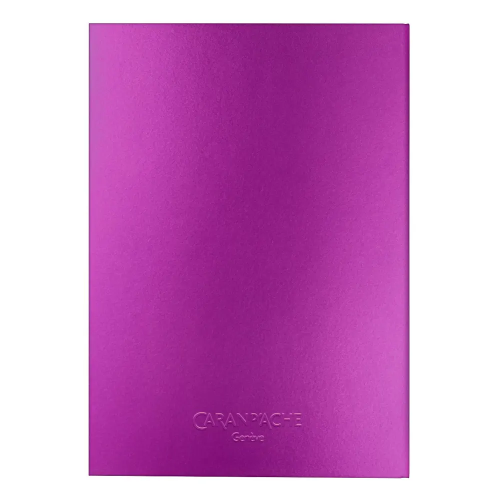 Тефтер Caran d'Ache - Colormat-X, A5, линиран, лилав - 3