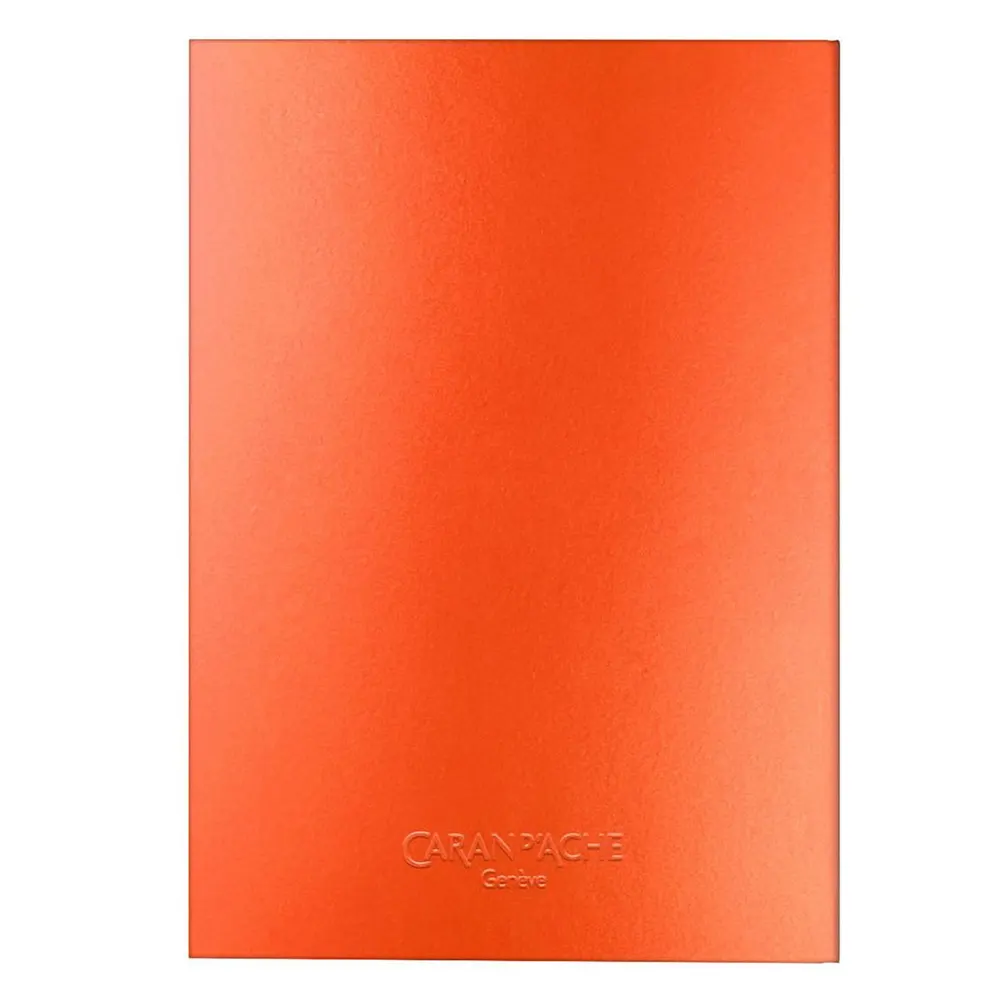 Тефтер Caran d'Ache - Colormat-X, A5, линиран, оранжев