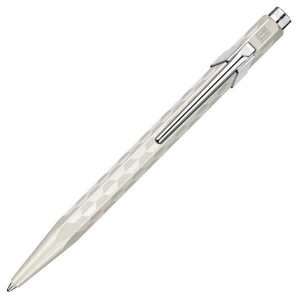 Химикалка Caran d'Ache 849 - Alpine Frost Special Edition, бяла