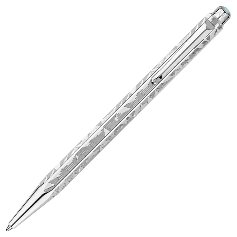 Комплект Caran d'Ache Ecridor - Alpine Frost & Polar Bear, химикалка и калъф