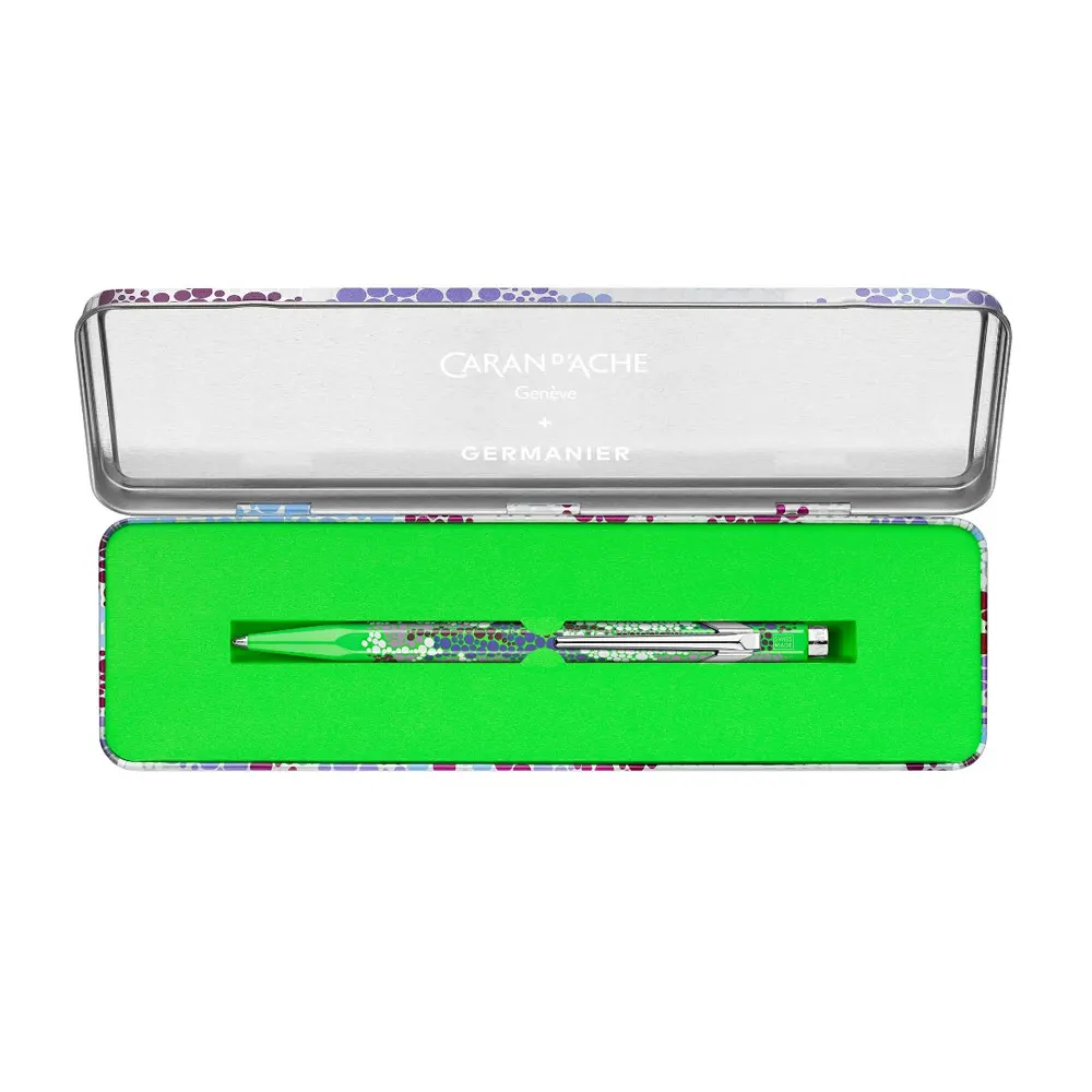 Химикалка Caran d'Ache 849 - Germanier Les Fulgureuses Special Edition, зелена - 3