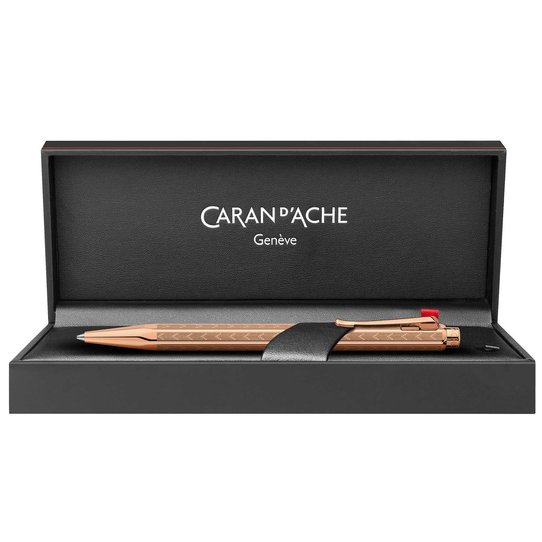 Химикалка Caran d'Ache - Ecridor Chevron Rose Gold - 2