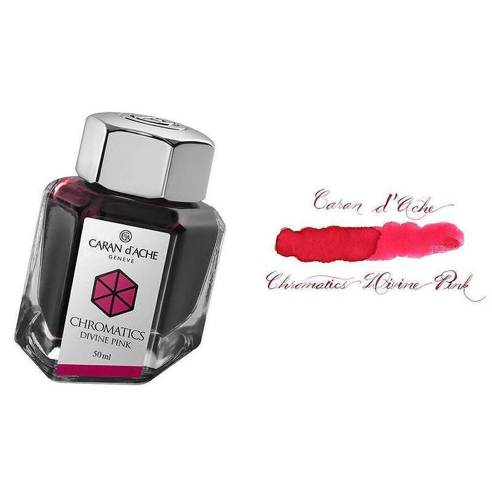 Мастилница Caran d`Ache - Chromatics, розова, 50мл