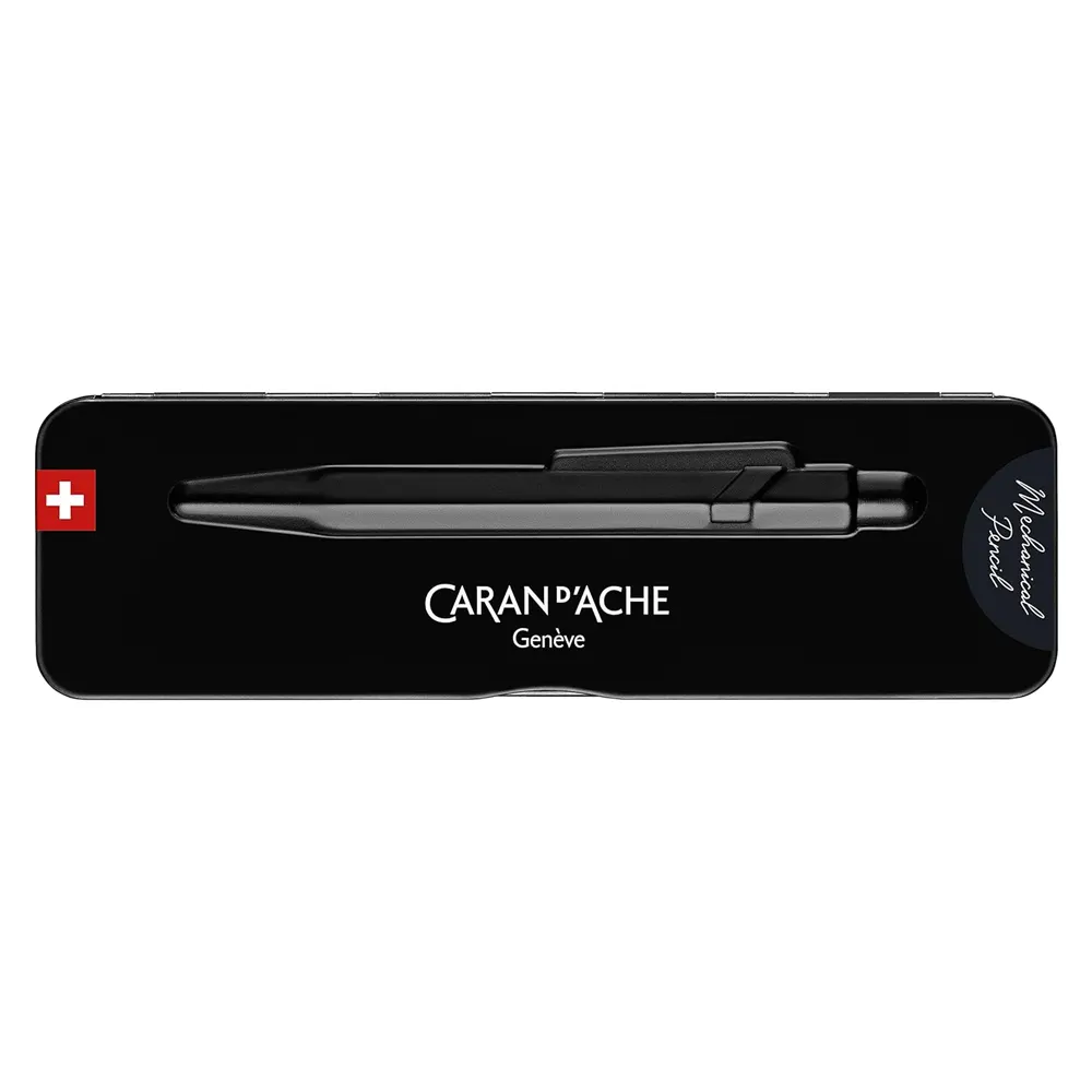 Автоматичен молив Caran d'Ache - 844, черен - 3
