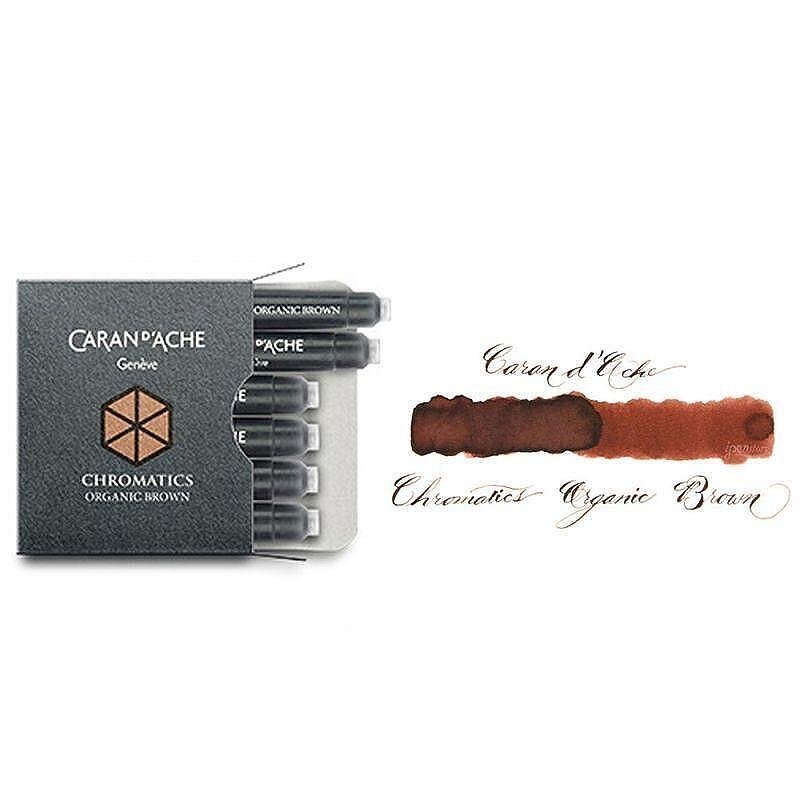 Патрончета за писалки Caran d'Ache - Chromatics, кафяв цвят