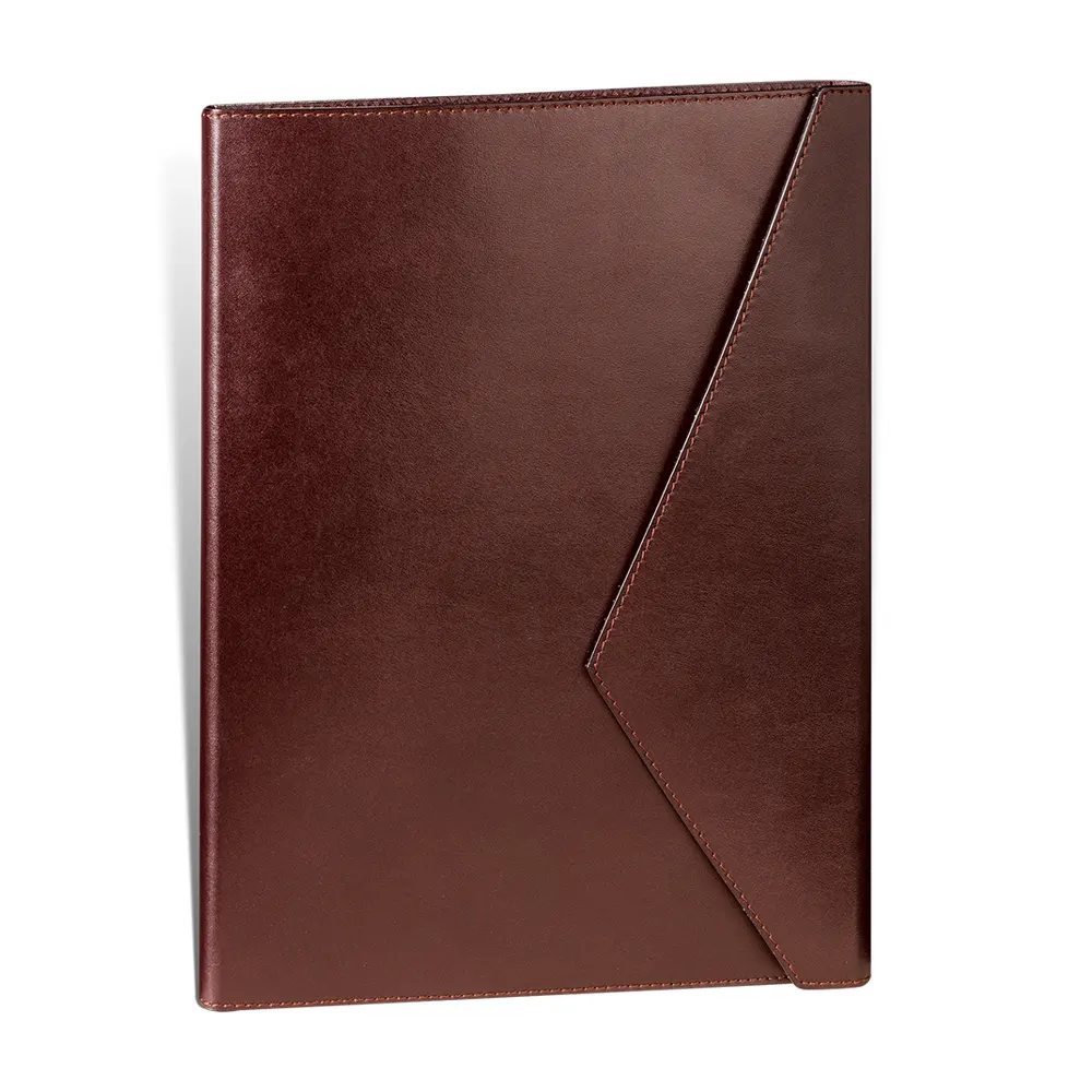 Кожена папка Princ Leather, A4, кафява, с капак