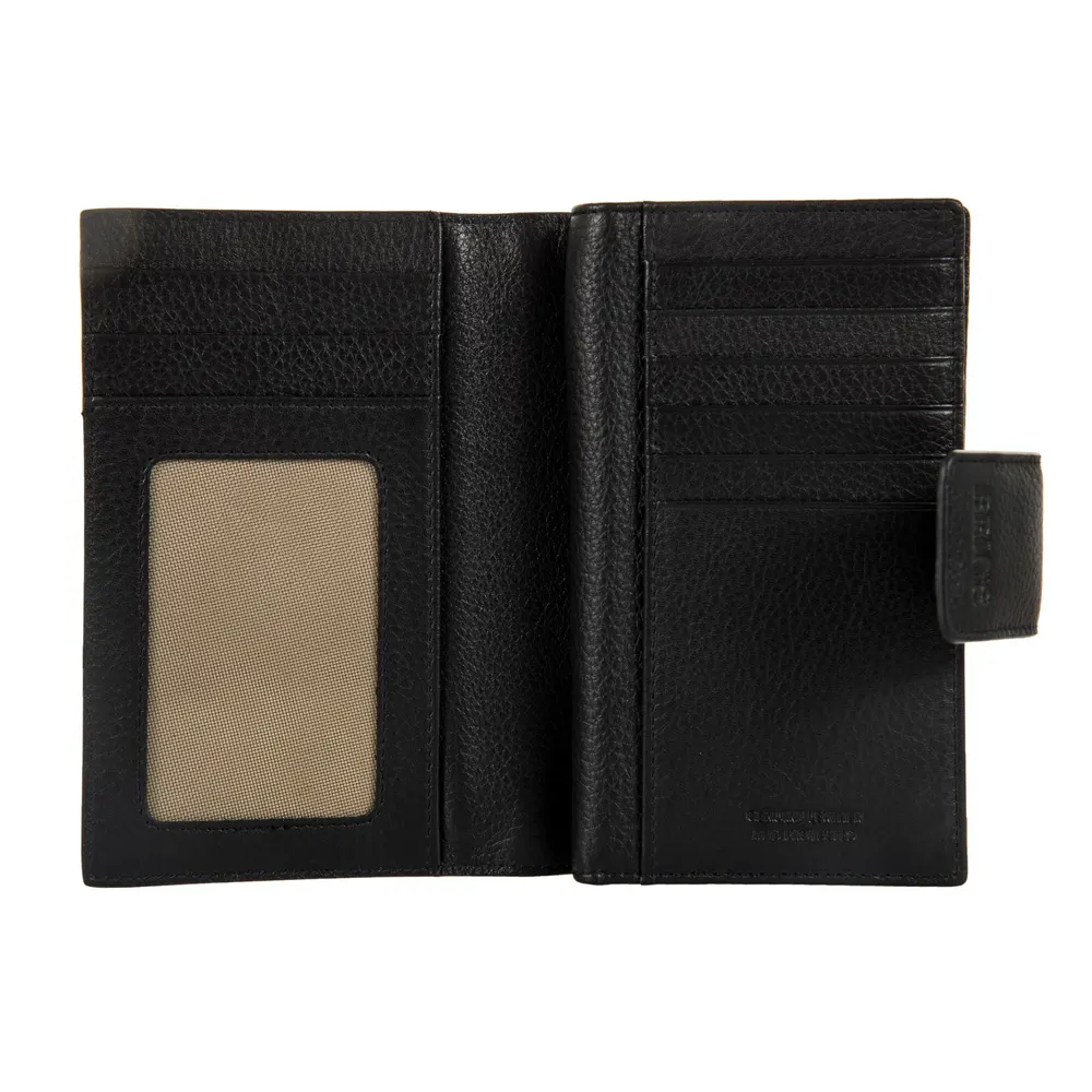 Дамски портфейл Bric's - Marmolada Purse, с копче, RFID защита, черен - 2