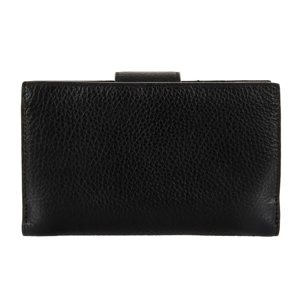 Дамски портфейл Bric's - Marmolada Purse, с копче, RFID защита, черен - 5
