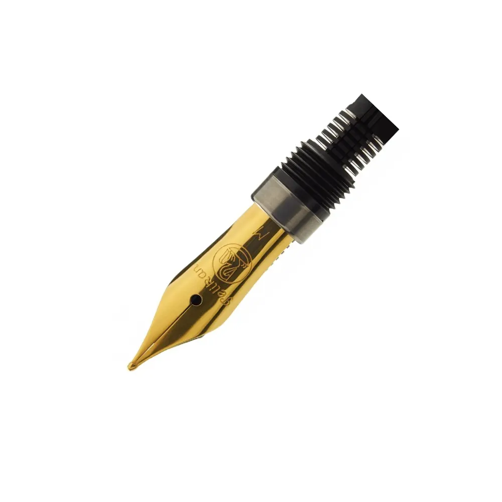 Стоманено перо за писалки Pelikan - M200, със златисто покритие, F размер
