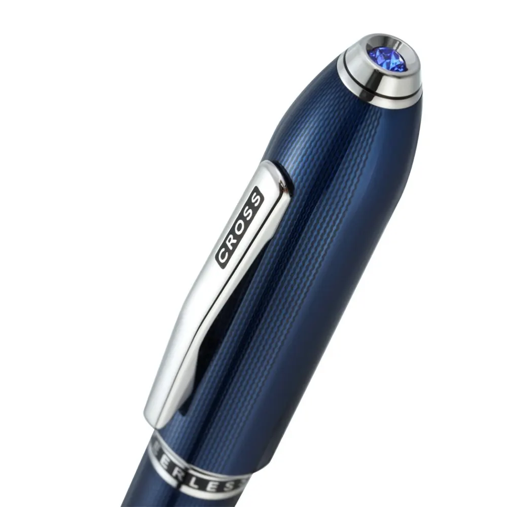 Химикалка Cross Peerless Cobalt Blue with Polished Chrome Appointments - 4
