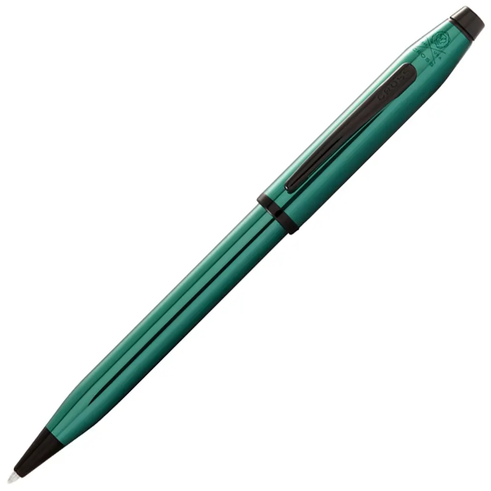 Химикалка Cross Century II - Translucent Green Lacquer with Polished Black PVD