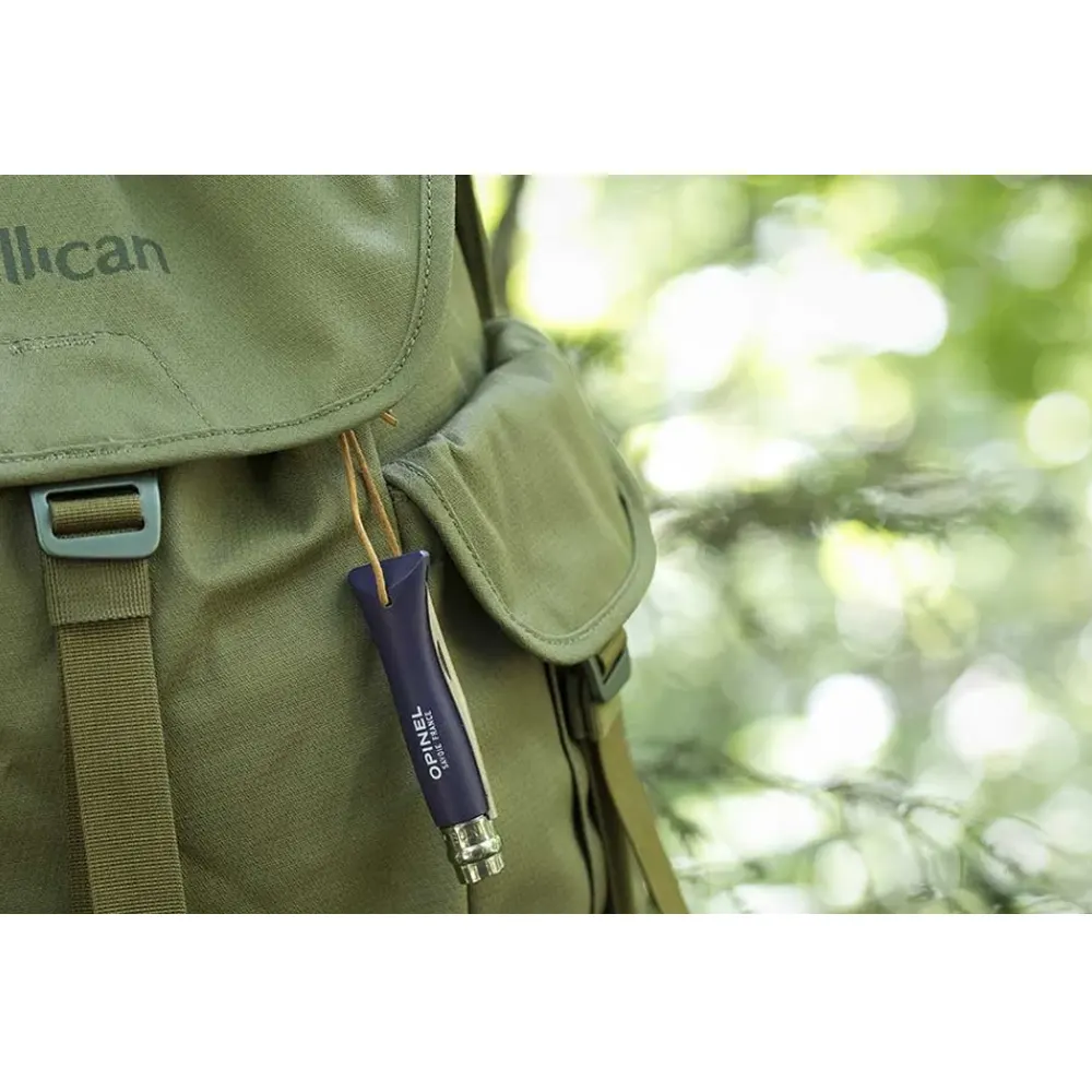 Сгъваем нож Opinel №6 Bushwhacker Violet Grey, острие 7 см - 4