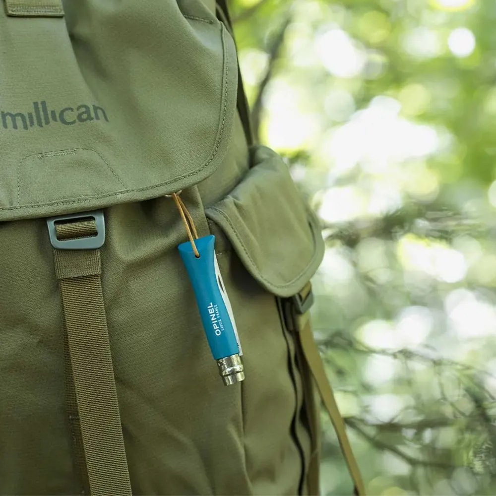 Сгъваем нож Opinel №6 Bushwhacker Turquoise, острие 7 см - 2