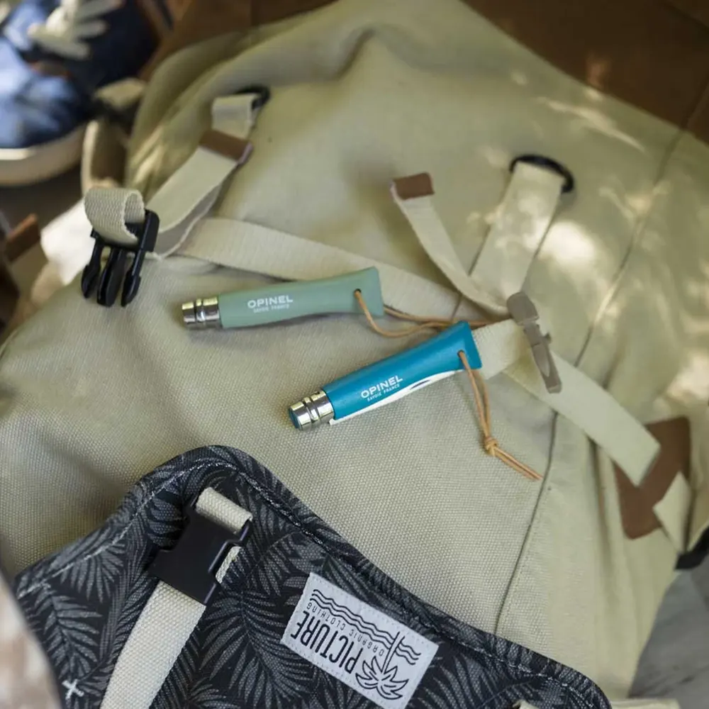 Сгъваем нож Opinel №6 Bushwhacker Turquoise, острие 7 см - 3