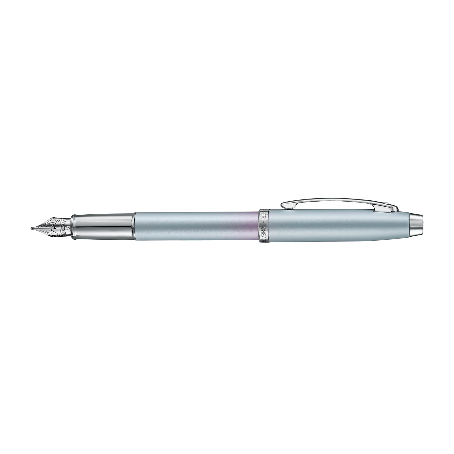 Писалка Sheaffer 100 - Expressions, Chrome-Plated Trims, синя/розова, F перо - 4