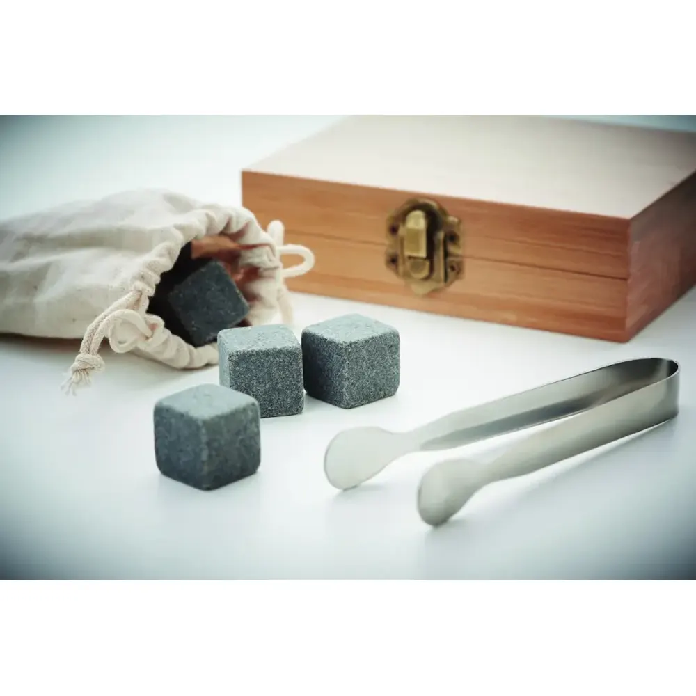 Комплект камъни за напитки Dundalk Stone, в бамбукова кутия, 9 бр. - 5