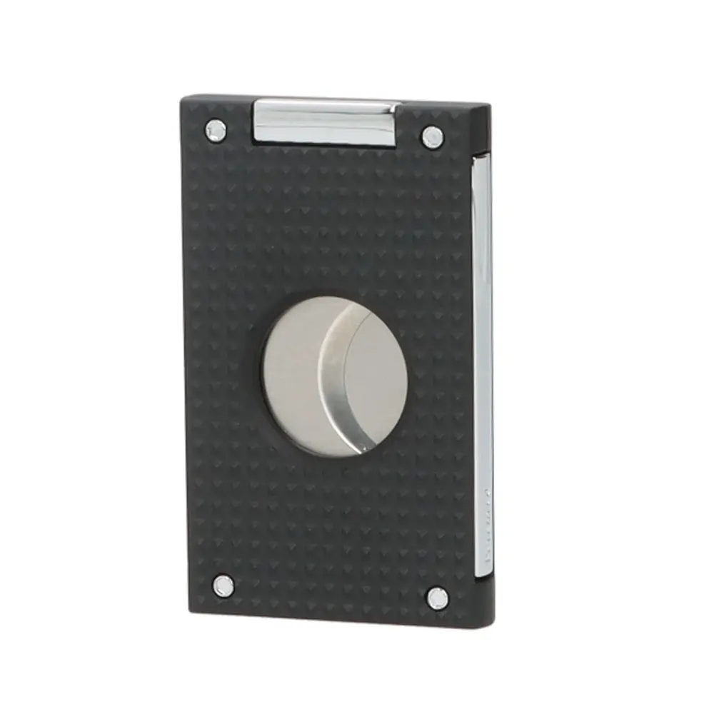 Резачка за пури Caseti - Chrome/Black, с две остриета, 22 см