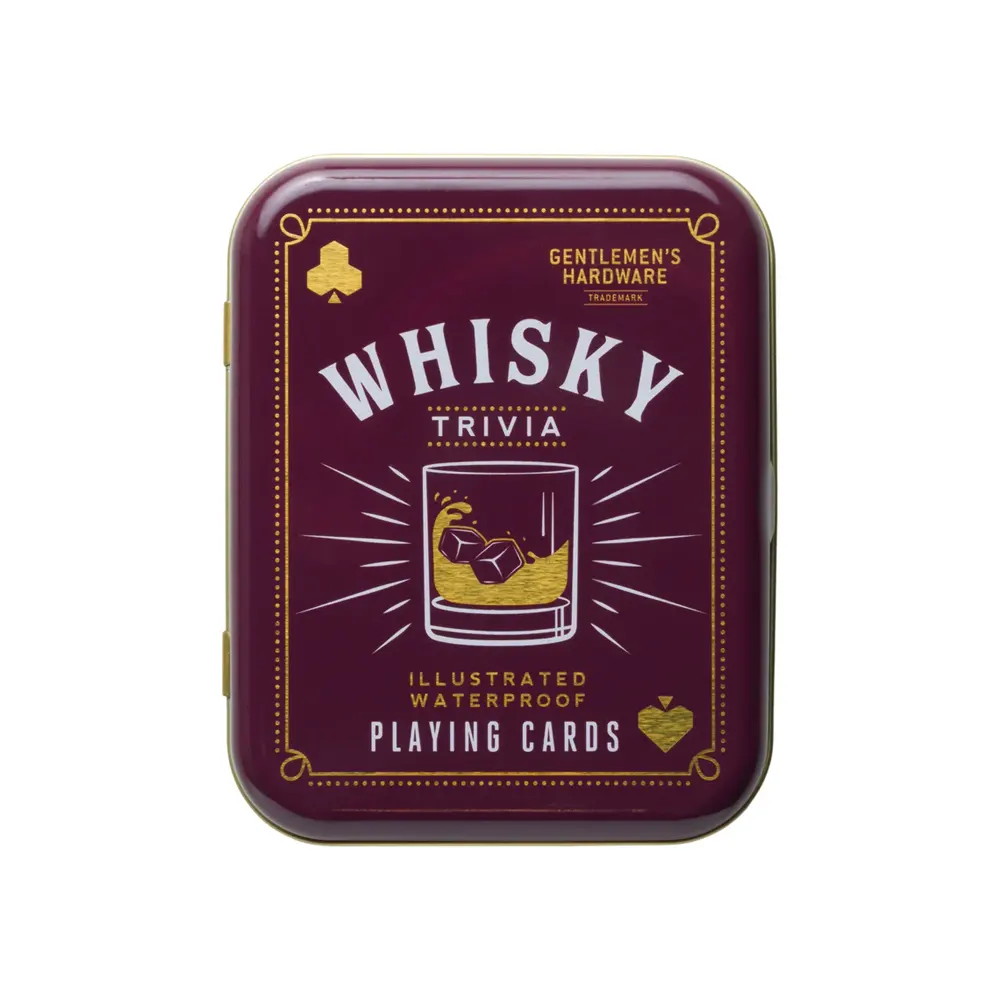 Карти за игра Gentlemen's Hardware - Whisky Trivia, водоустойчиви