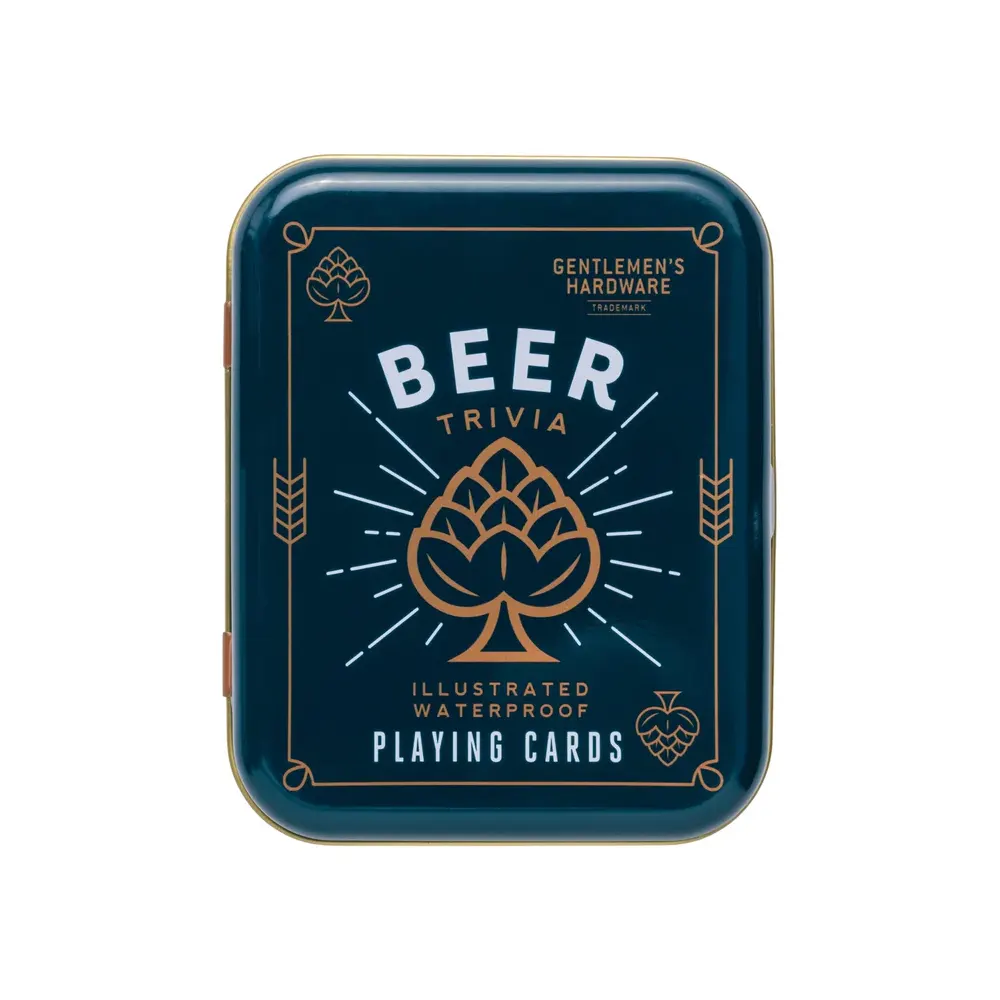 Карти за игра Gentlemen's Hardware - Beer Trivia, водойустойчиви