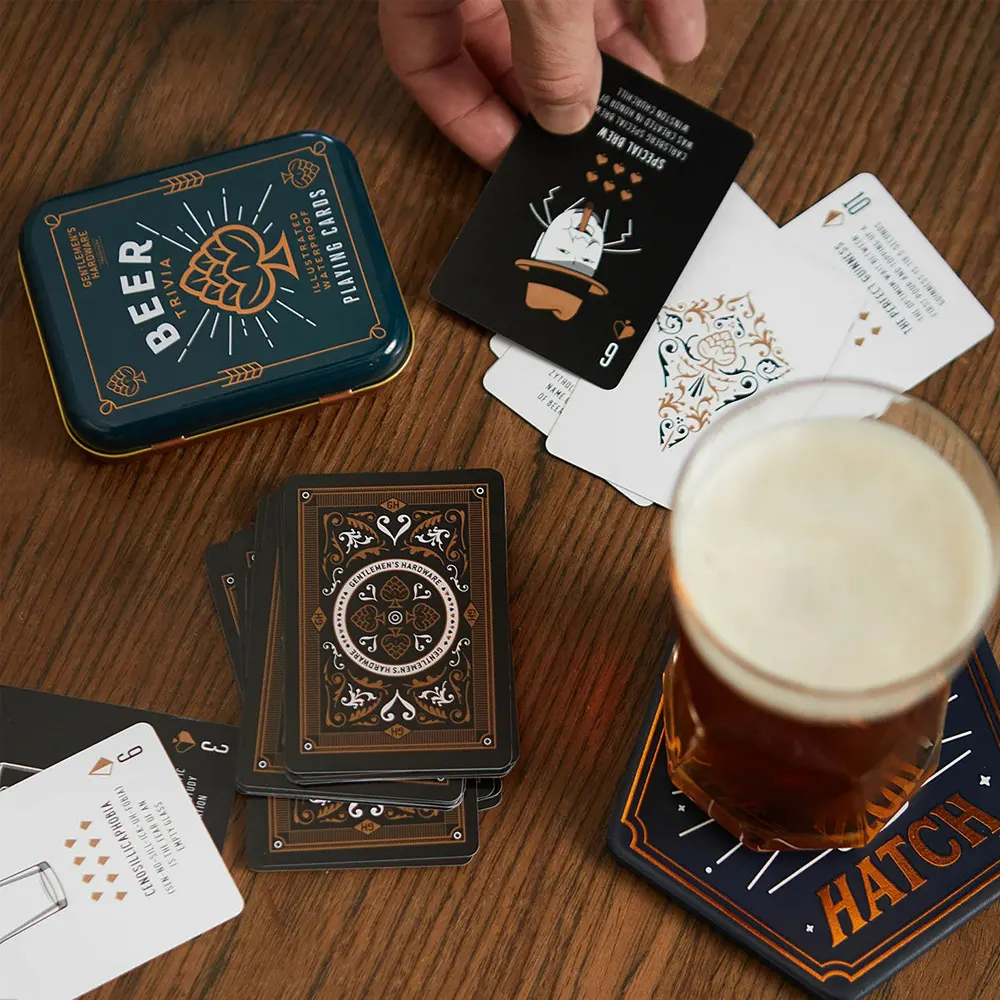 Карти за игра Gentlemen's Hardware - Beer Trivia, водойустойчиви - 4