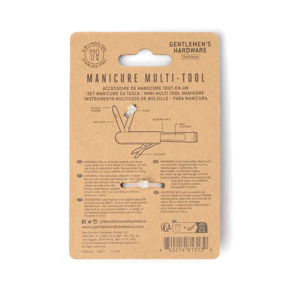 Мултифункционален инструмент Gentlemen's Hardware - Manicure - 4