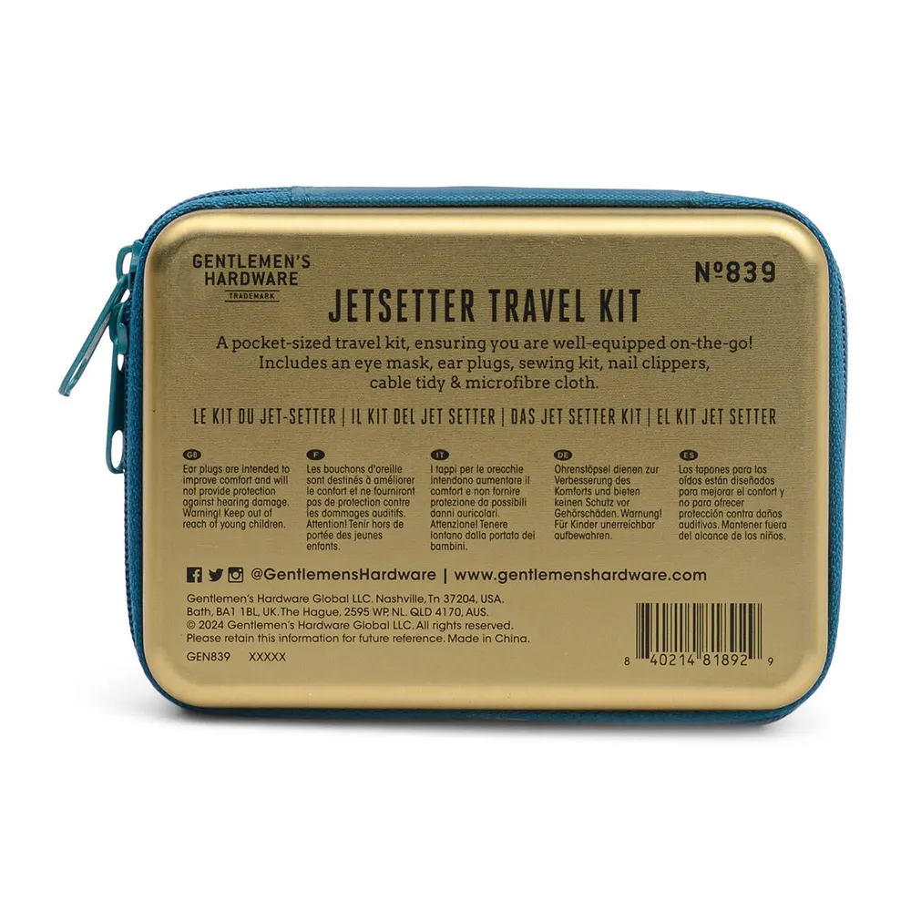 Комплект за пътуване Gentlemen's Hardware - Jet Setter, 6 части - 2