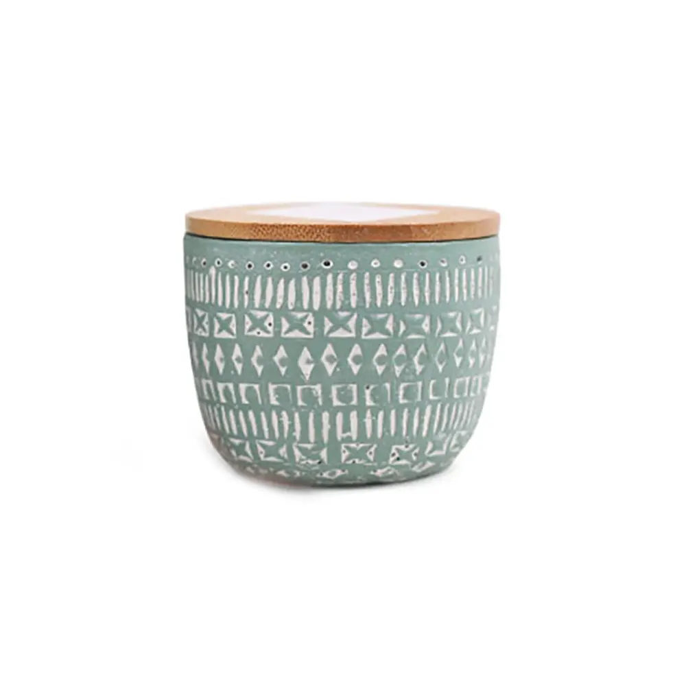 Ароматна свещ Paddywax Sonora - Bergamot & Fresh Fig, зелена, 85 гр