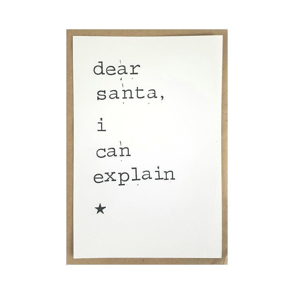 Картичка Dear Santa, I can explain