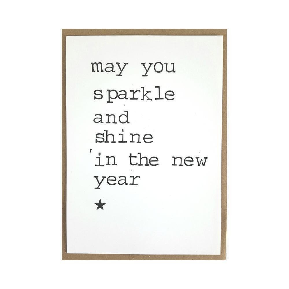 Картичка May you sparkle and shine in the new year