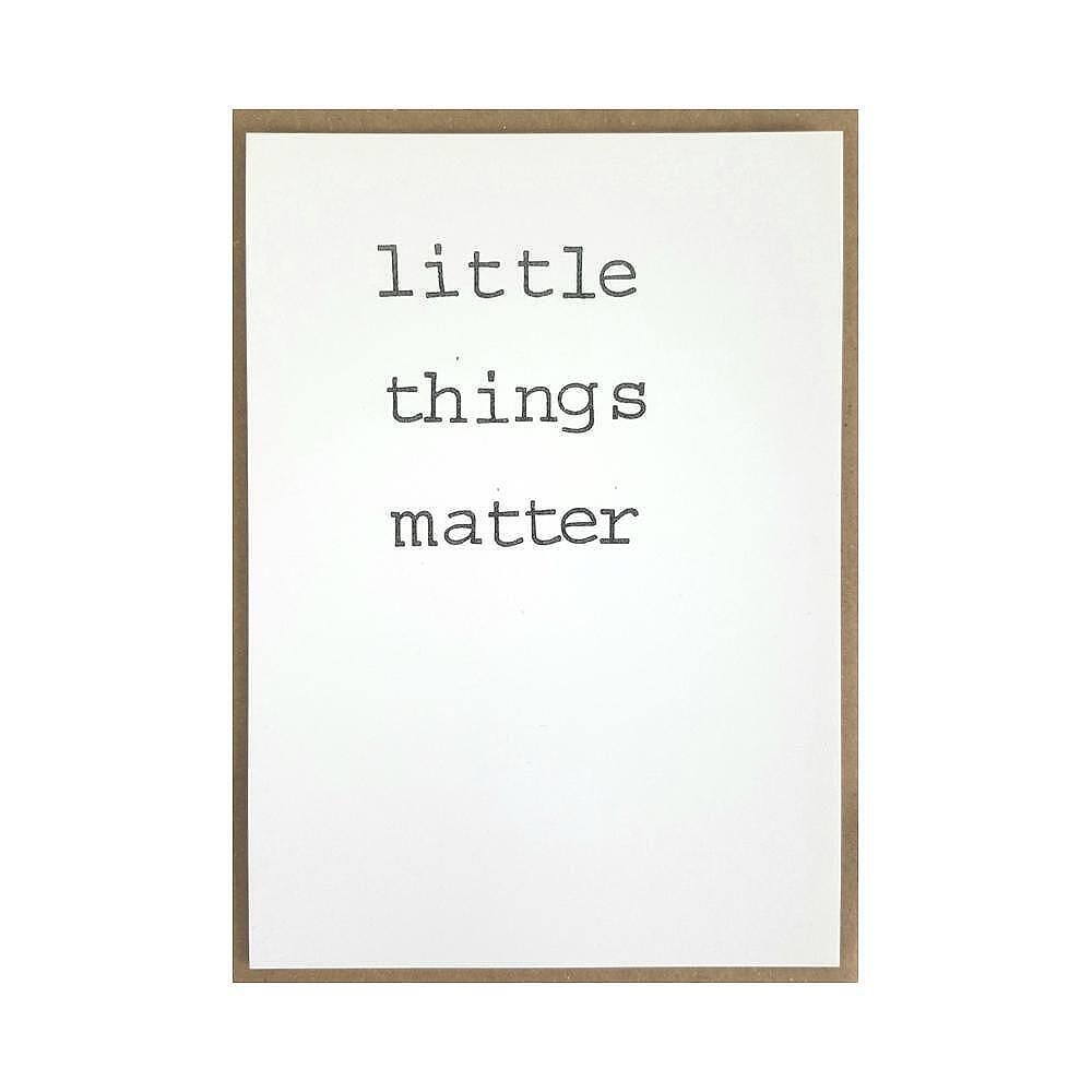 Картичка Little things matter